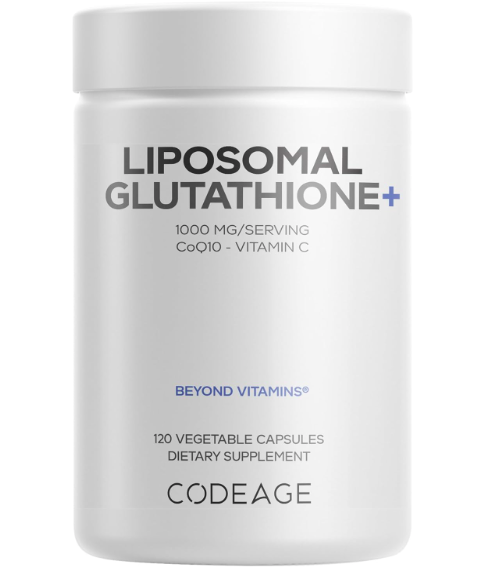 Codeage Liposomal Glutathione+ review supplement bottle